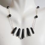 Black And White Onyx Necklace - Statement..